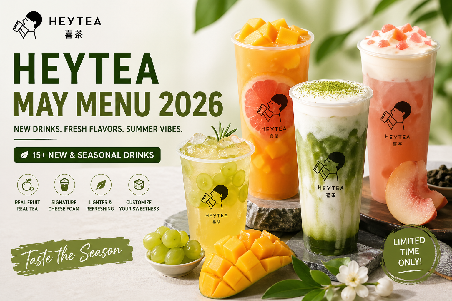 HeyTea May Menu 2026: New Drinks, Flavors, and Must-Try Picks