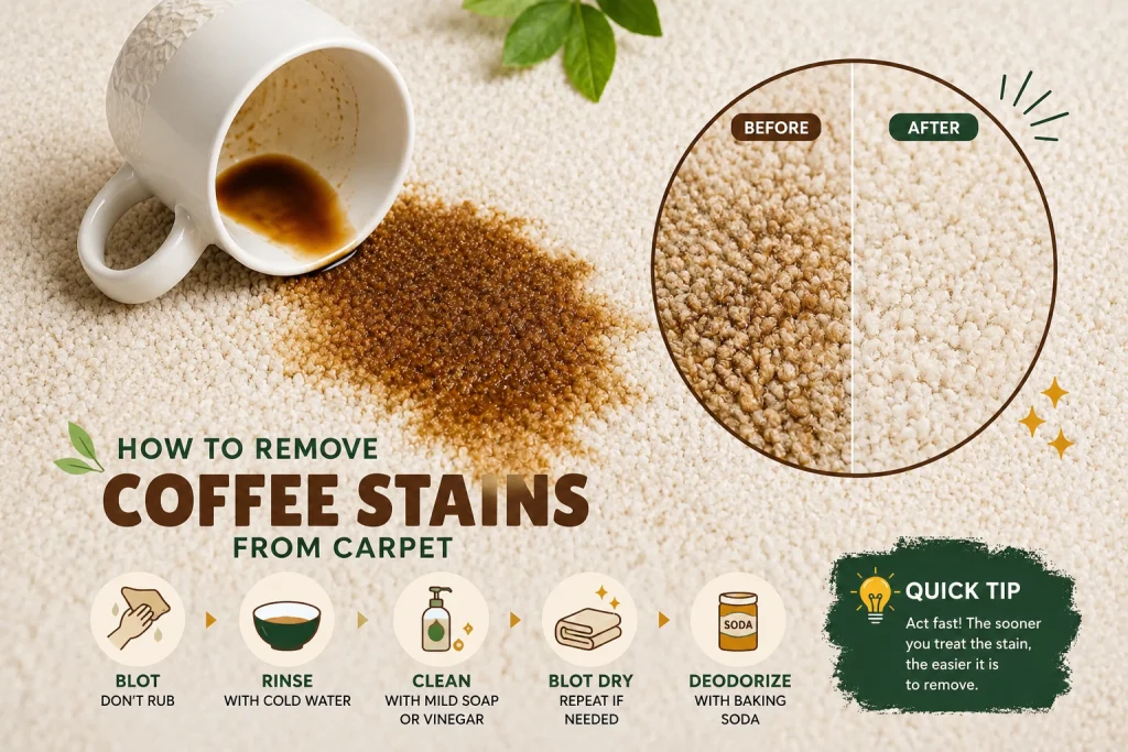 How to remove coffe stain