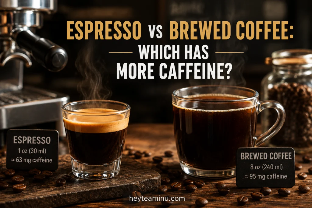 Espresso vs Brewed Coffee: Which Has More Caffeine