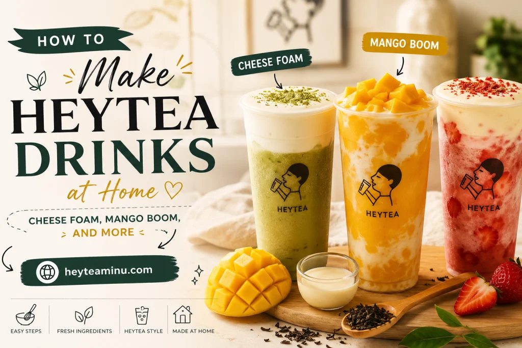 how to make heytea drinks